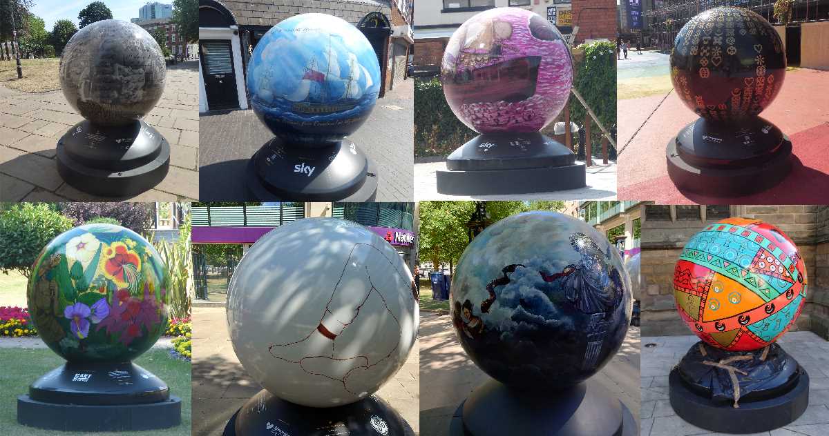 The World Reimagined - a painted globes trail around Birmingham City Centre